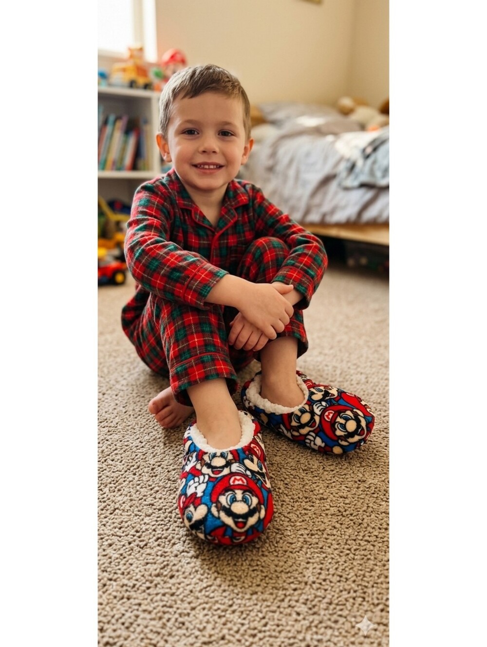 Super Mario Fuzzy Babba Slipper Socks